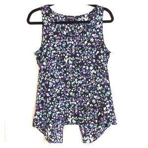 Express: Floral Tank With Open Back